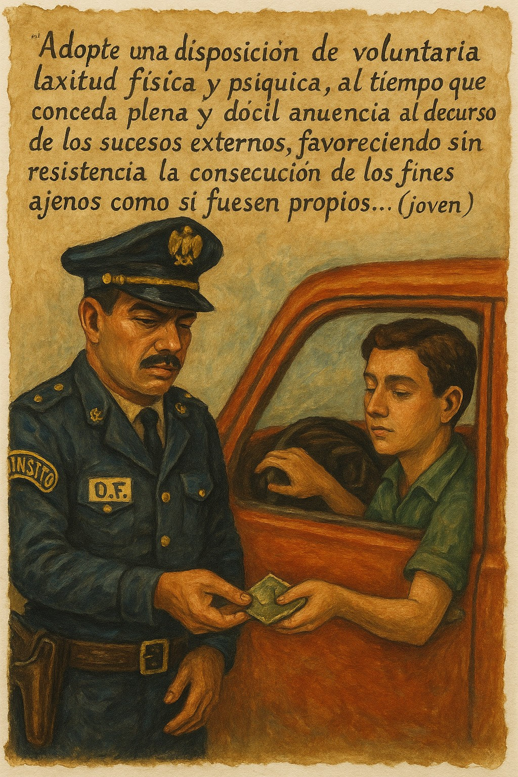 Flojito y cooperando, jóven