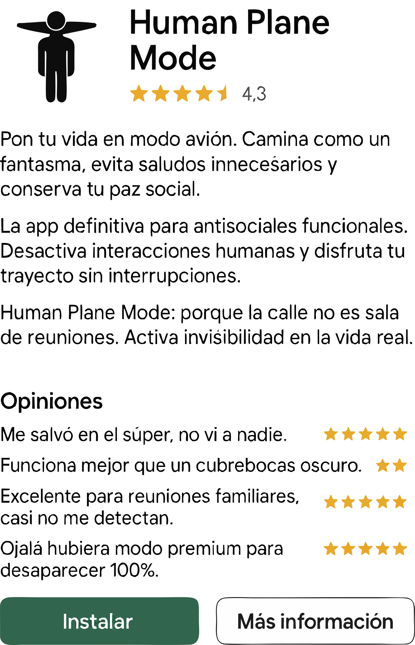 App para antisociales (para hombre)